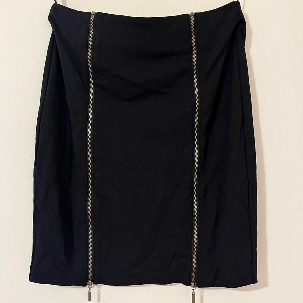 Only Black Pencil Skirt with Zipper Accents